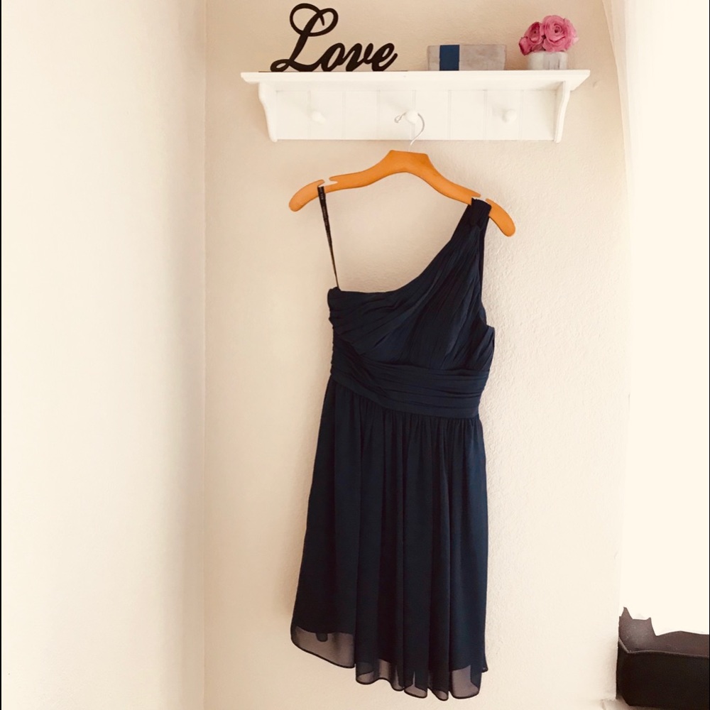 Bill Levkoff navy blue bridesmaid dress #82955